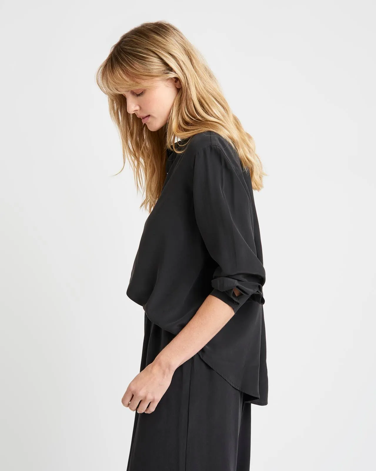 Alessandra Silk Button Down Shirt