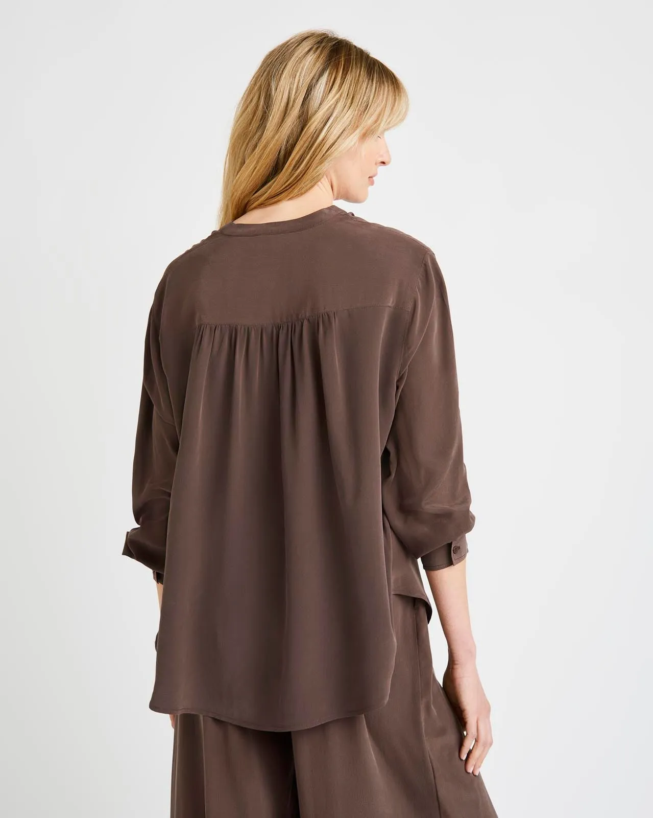 Alessandra Silk Button Down Shirt