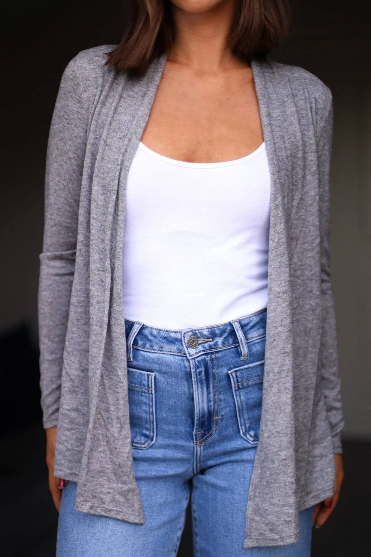 All Day Every Day Grey Cardigan