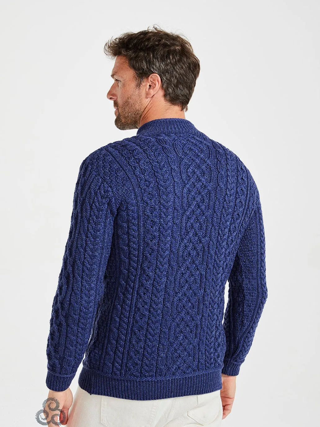 Aran - Half Zip Sweater - Dark Blue