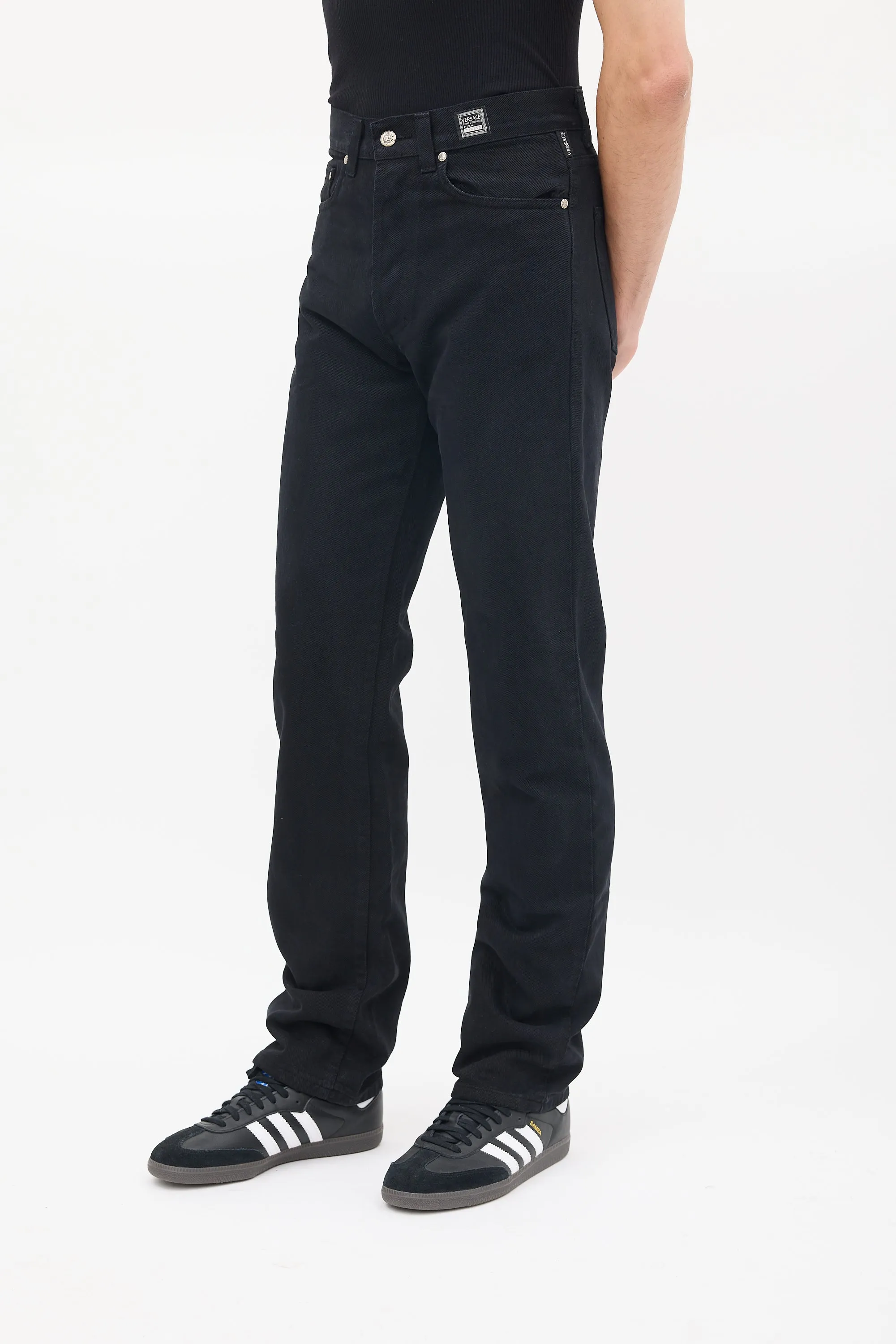 Black Straight Leg Jeans