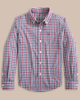 Boys Intercoastal Haywood Plaid Sport Shirt