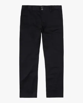 Boys Weekday Stretch Straight Fit Pants - Black