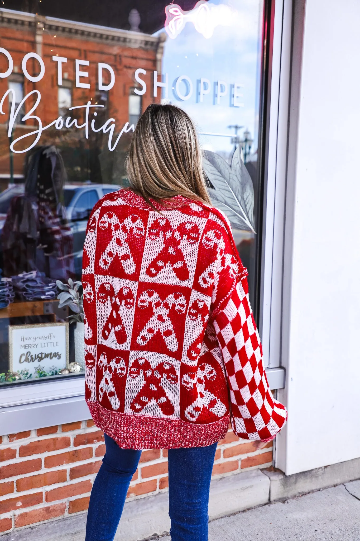 Candy Cane Knitted Sweater