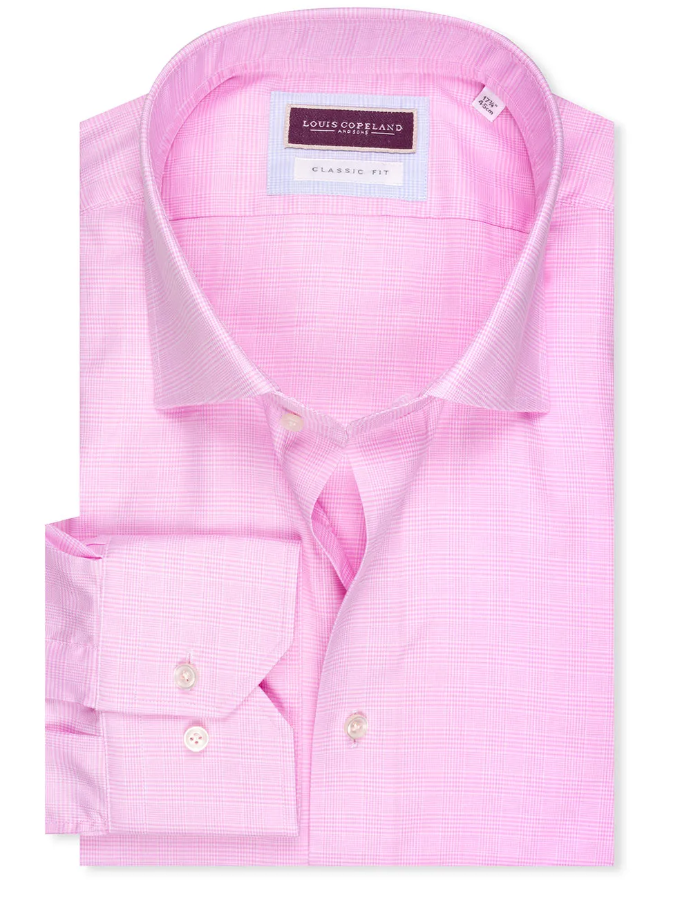 Classic Fit Plaid Check Shirt Pink