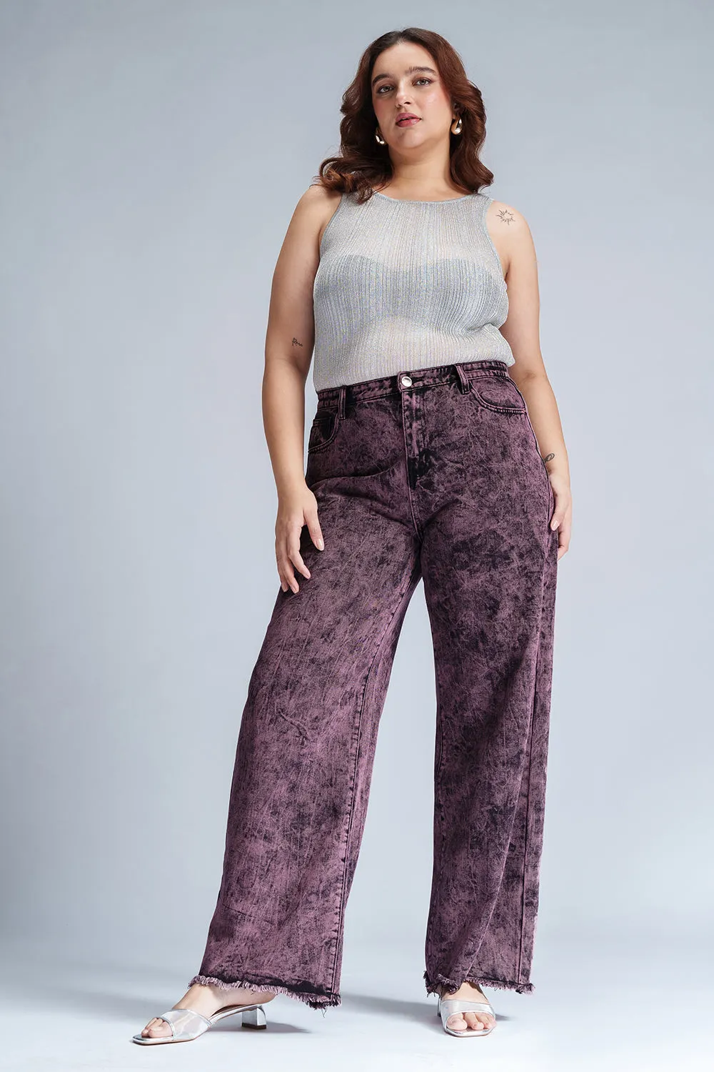 Cosmic Blush Curve Straight Fit Jeans