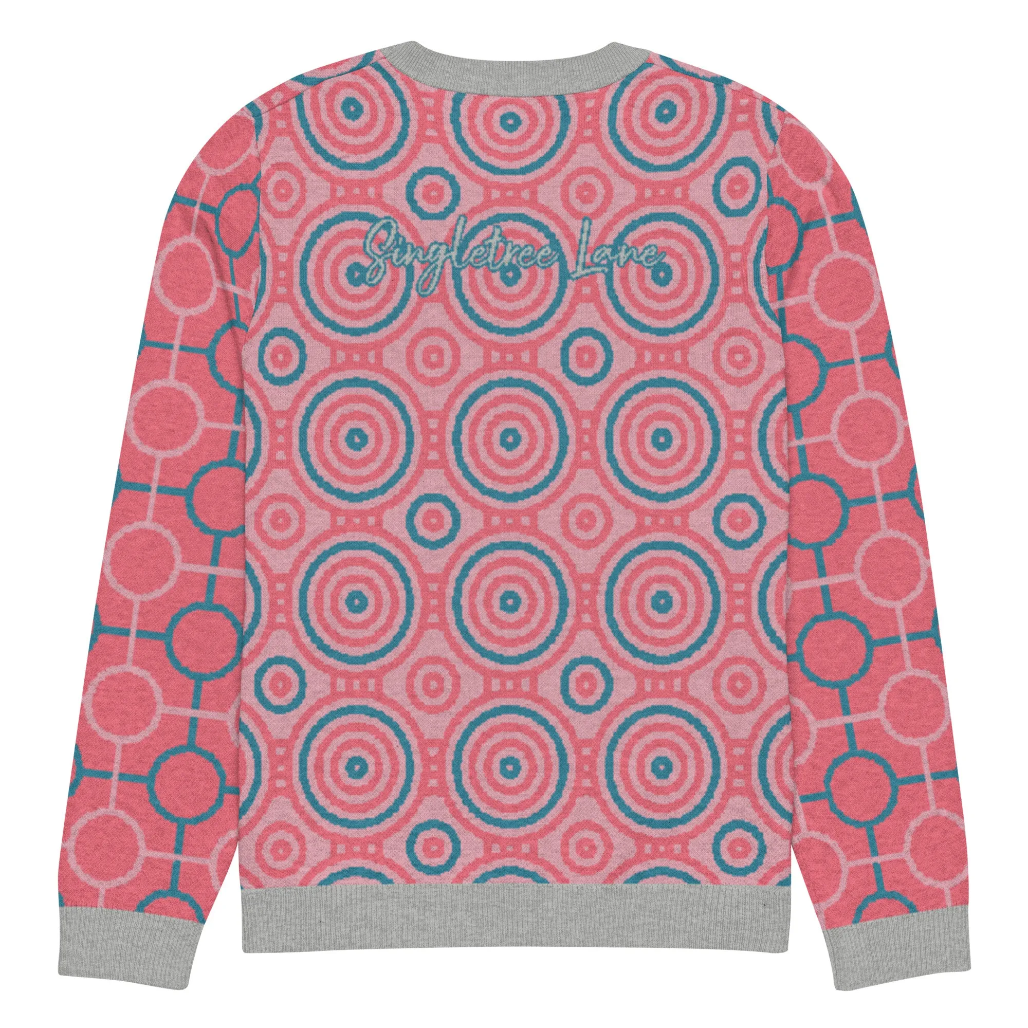 Cotton Candy Calypso Swirl Knitted Crewneck Sweater