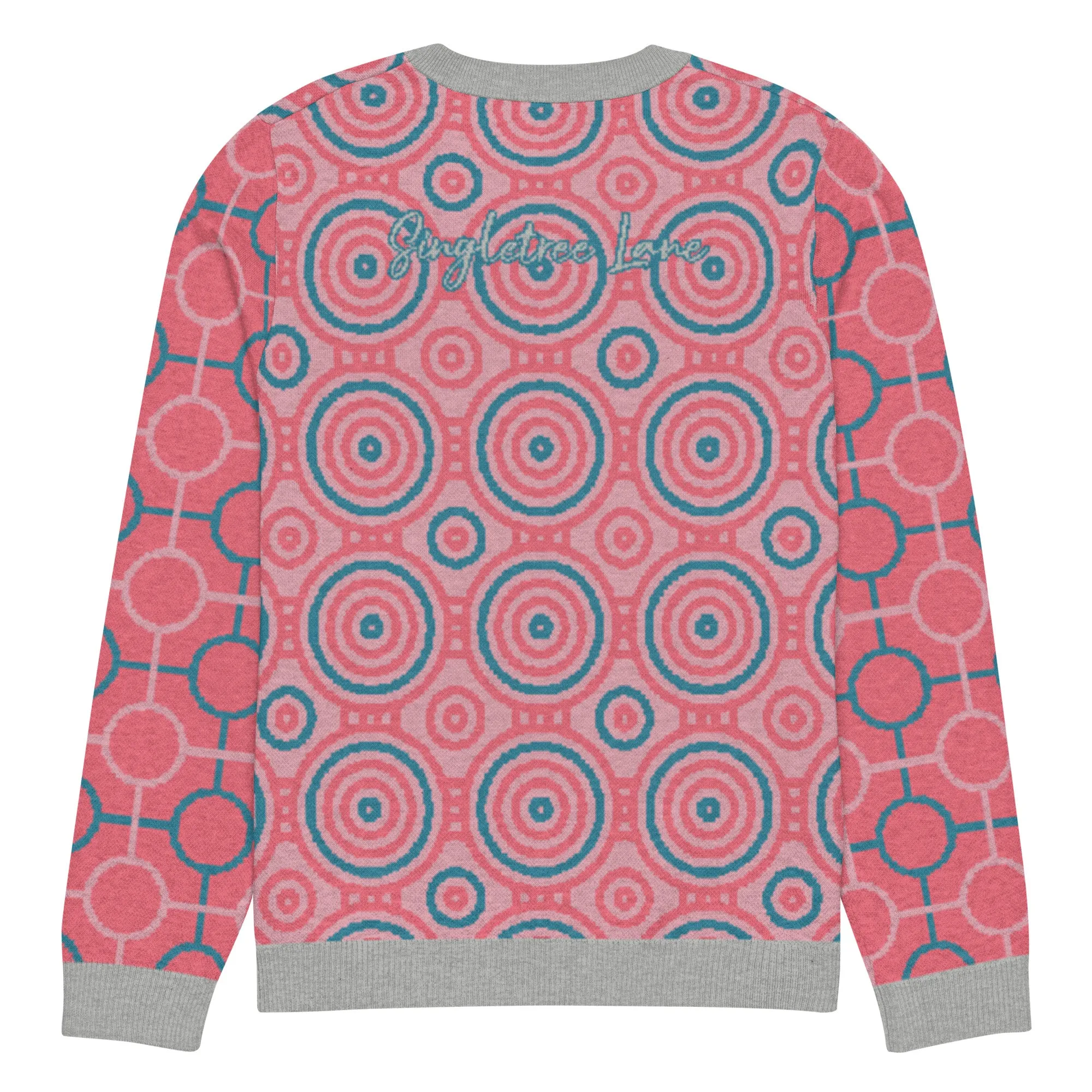 Cotton Candy Calypso Swirl Knitted Crewneck Sweater