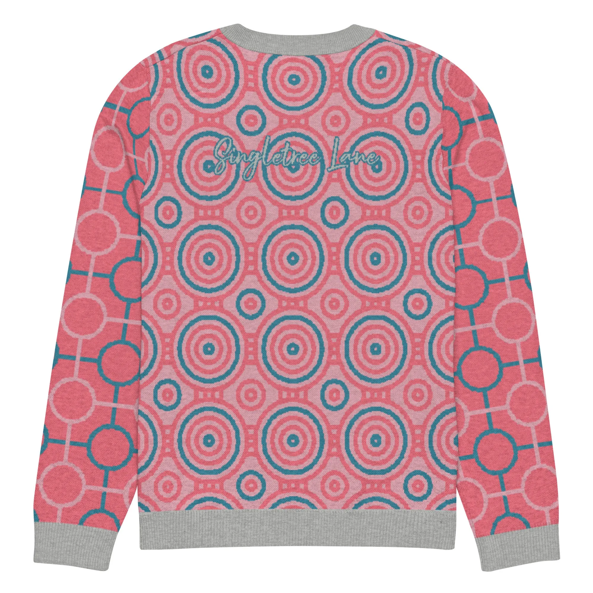 Cotton Candy Calypso Swirl Knitted Crewneck Sweater