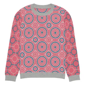 Cotton Candy Calypso Swirl Knitted Crewneck Sweater