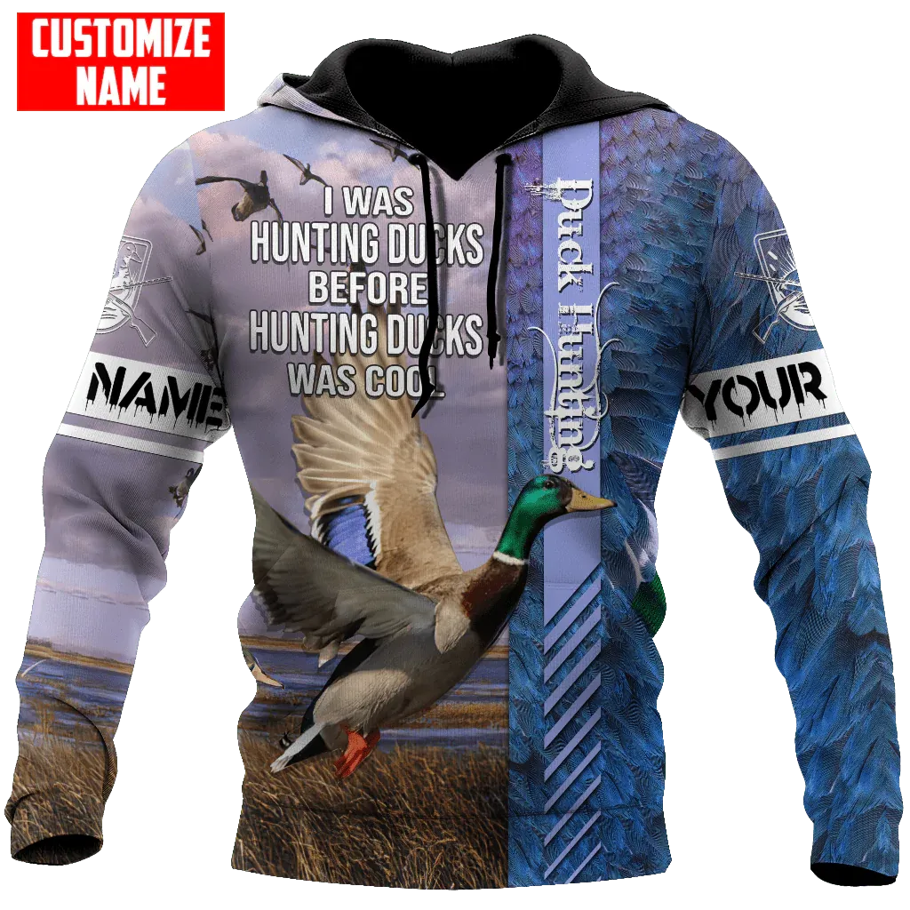 Customized Name Duck Hunting Hoodie Klan, Cool Hunting Duck Hoodies For Men And Women