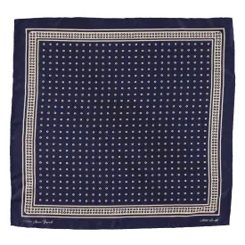 Dark Navy Circle Dot Neckerchief