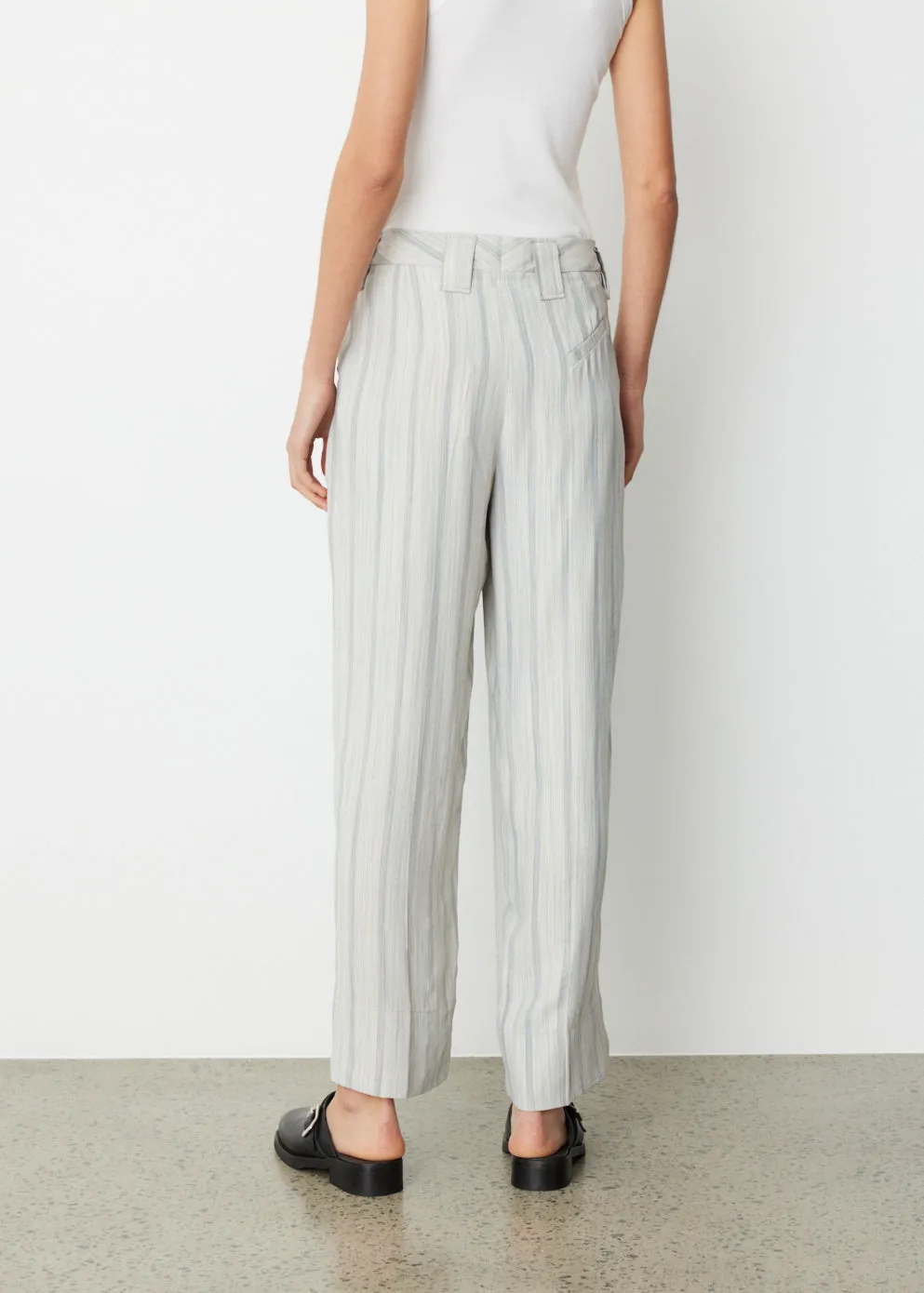 Drapey Stripe Suit Pants