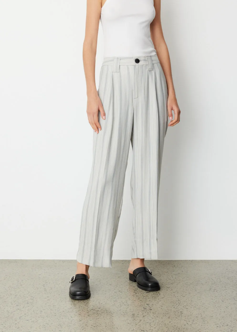 Drapey Stripe Suit Pants