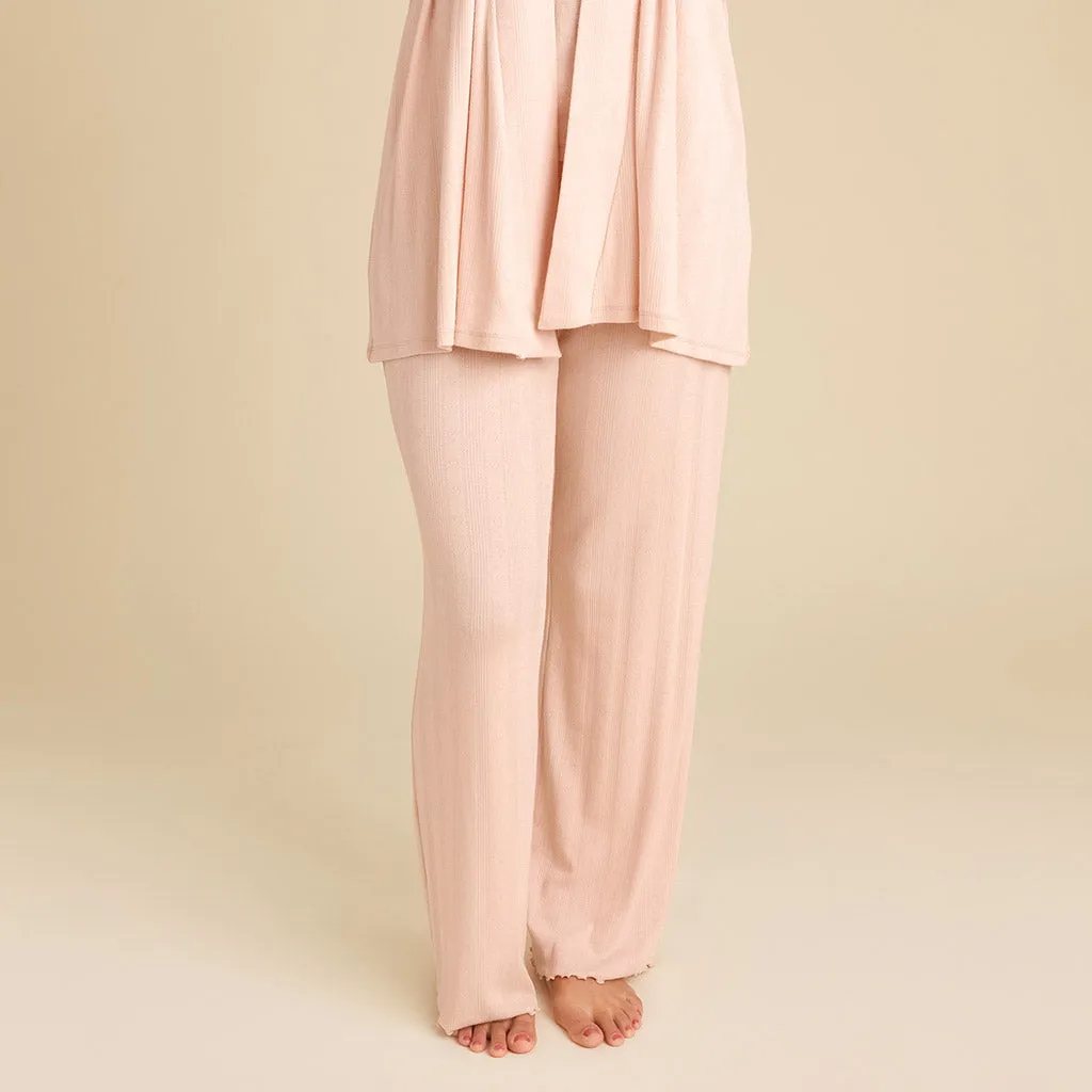 Dusty Blush Women's Pointelle Pants