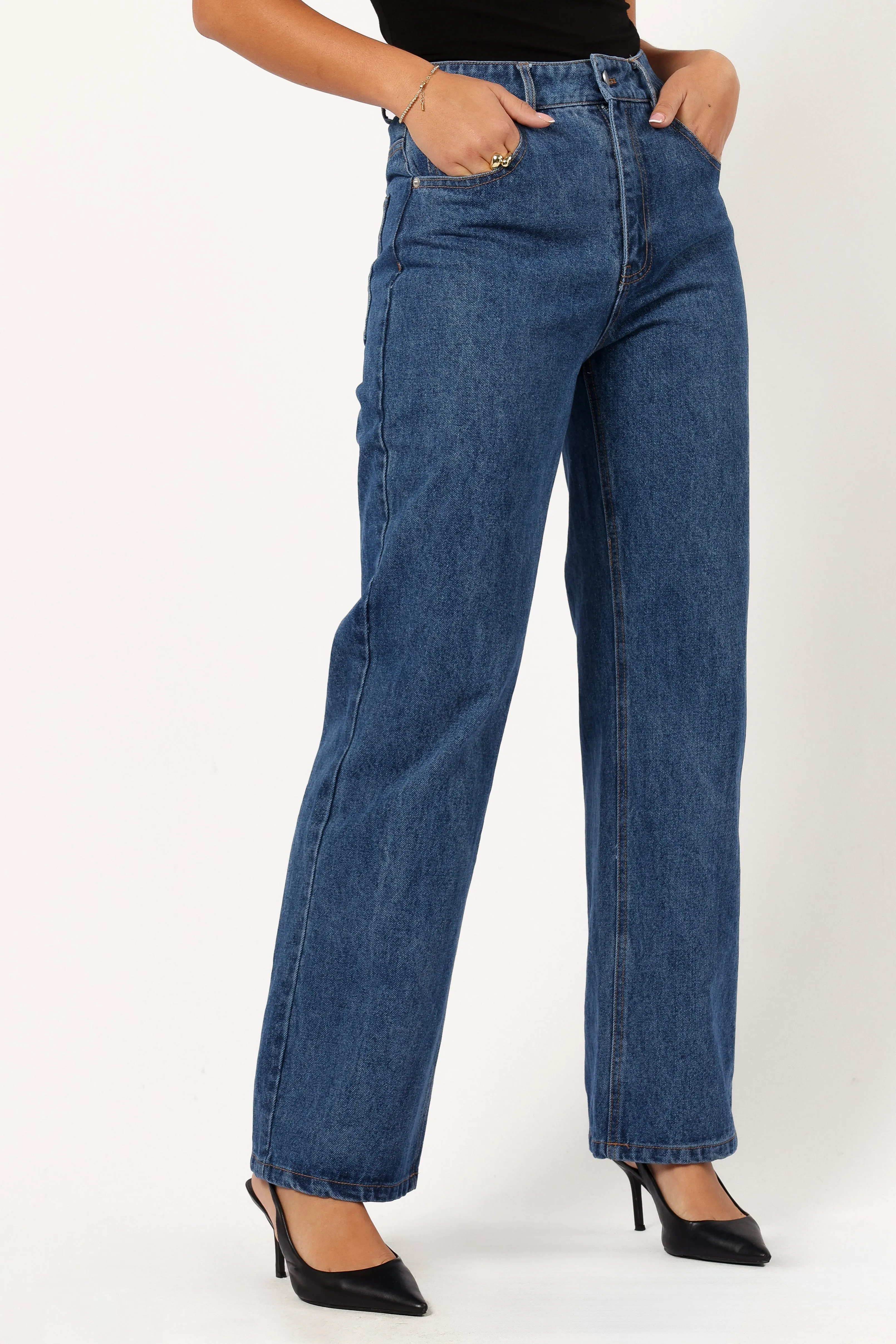 Elina Straight Leg Jeans - Denim