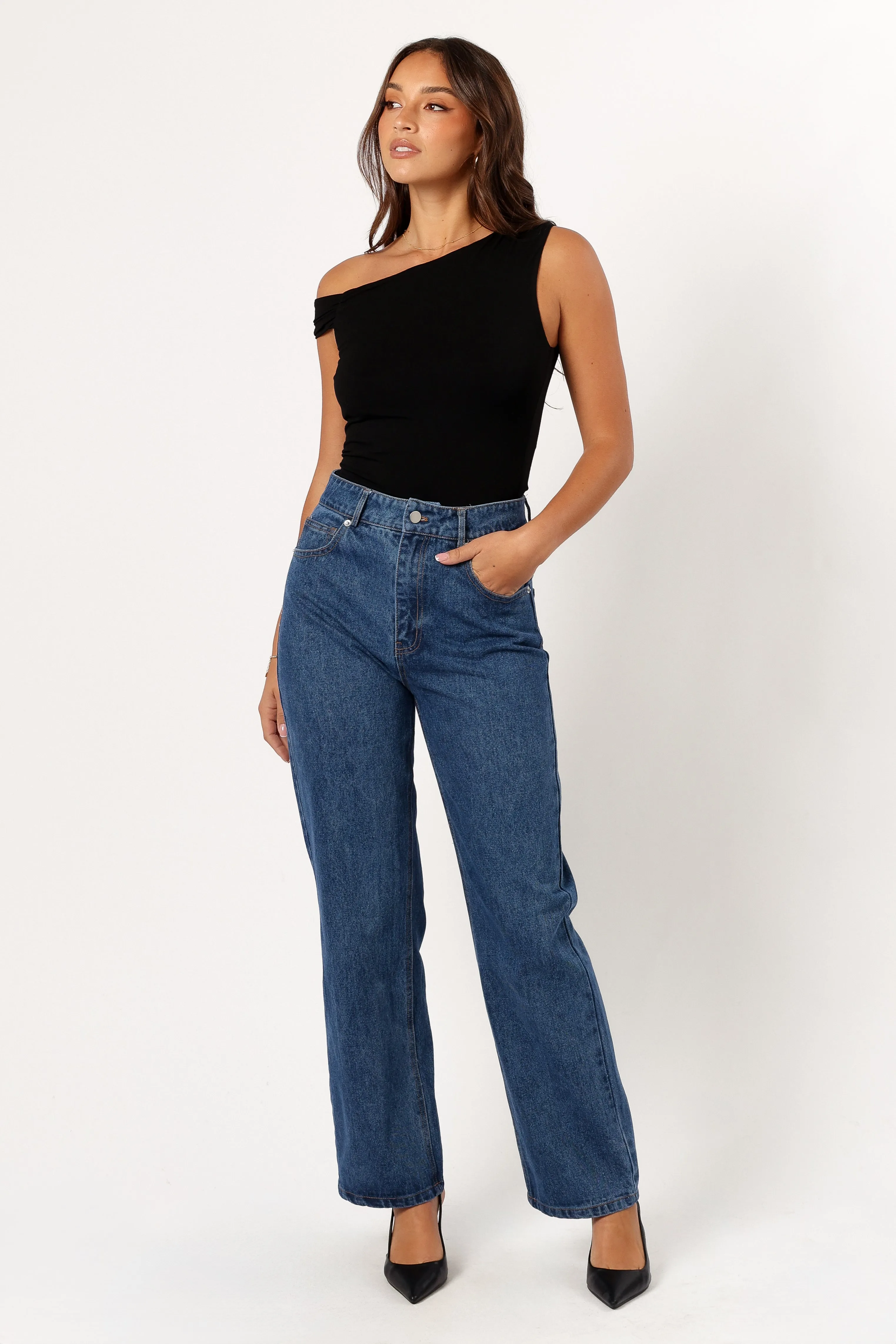 Elina Straight Leg Jeans - Denim