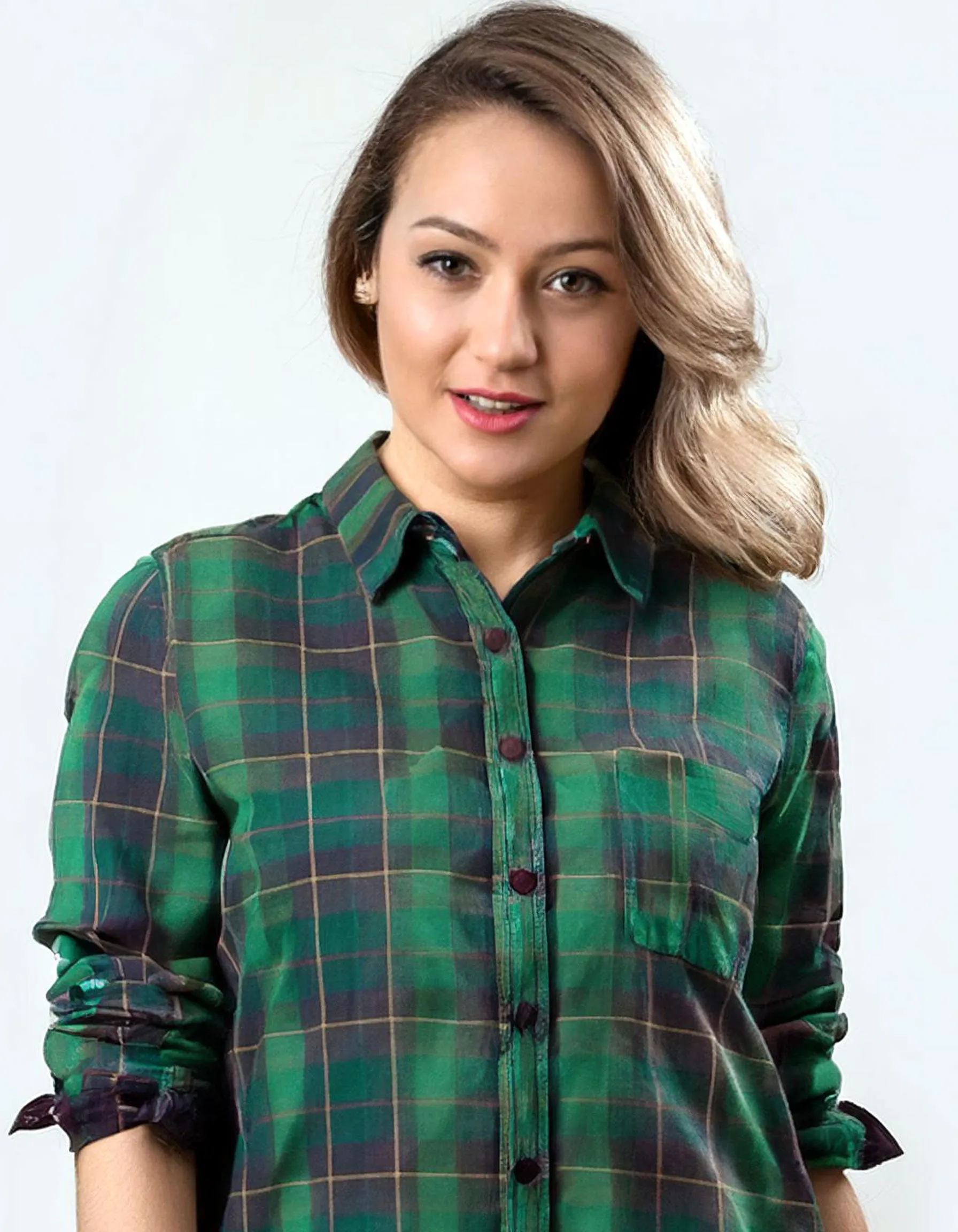 Emerald Forest Plaid Flannel Shirt