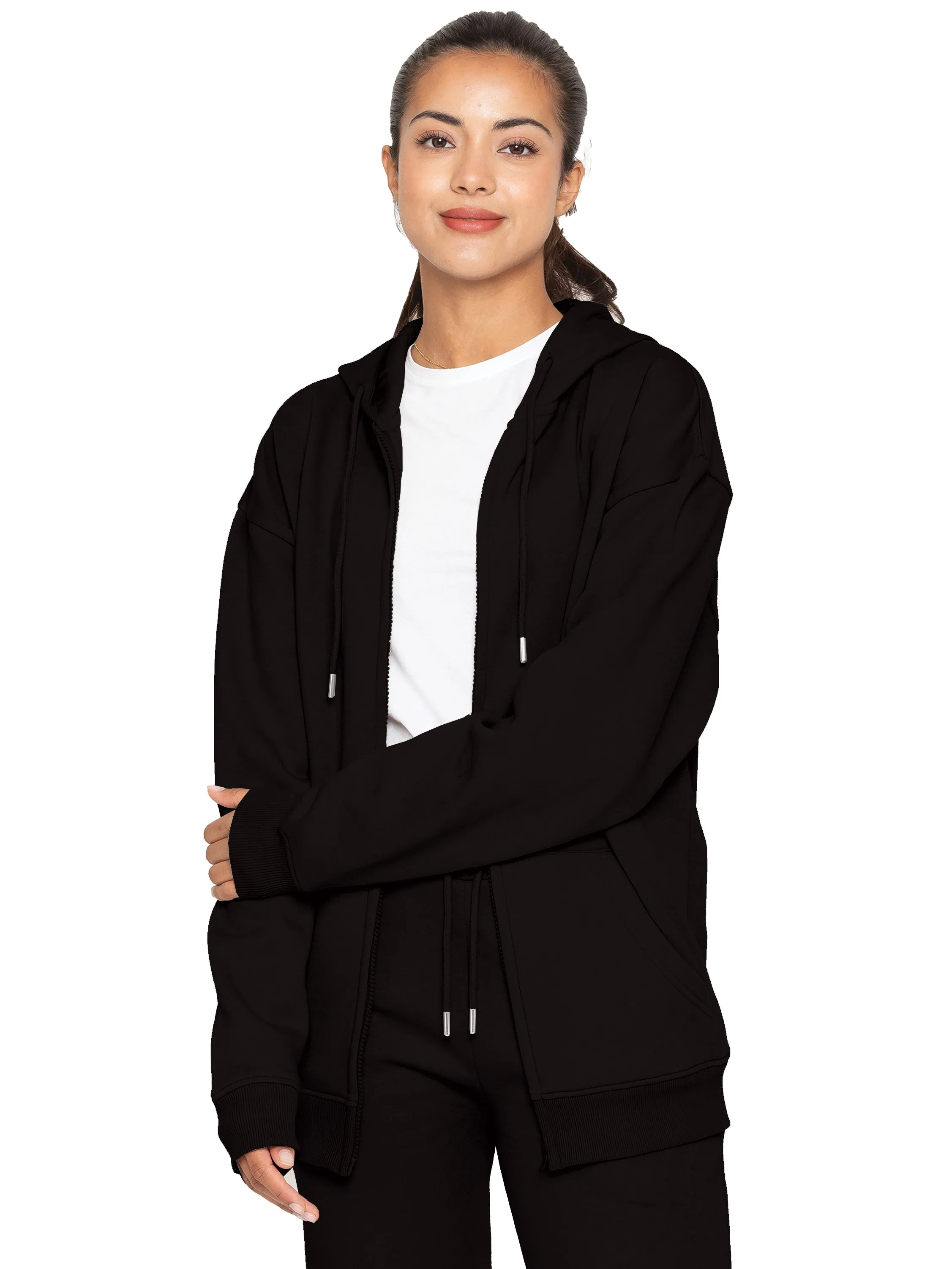 Enzo | Womens Oversized Zipped Hoodie