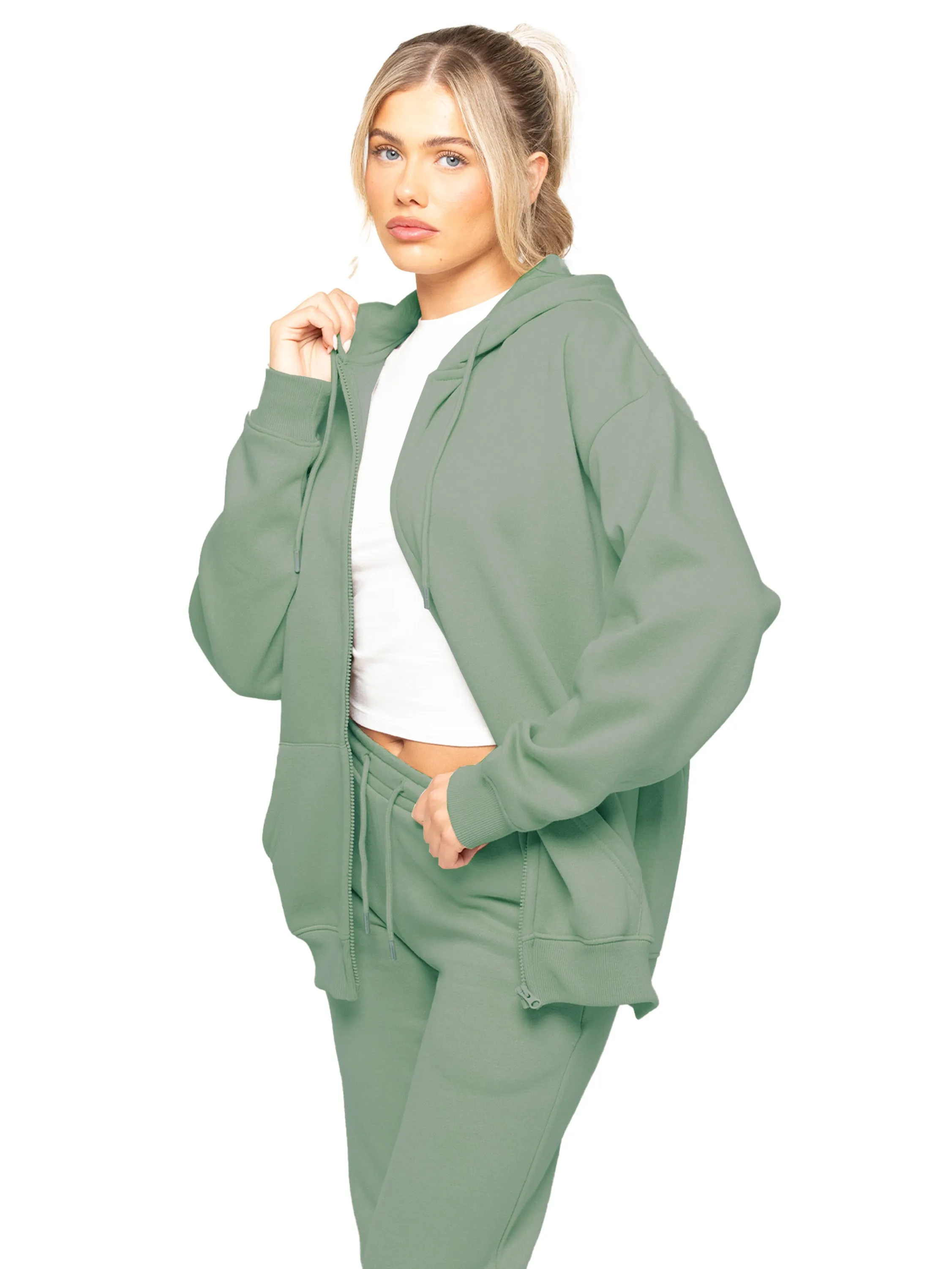 Enzo | Womens Oversized Zipped Hoodie