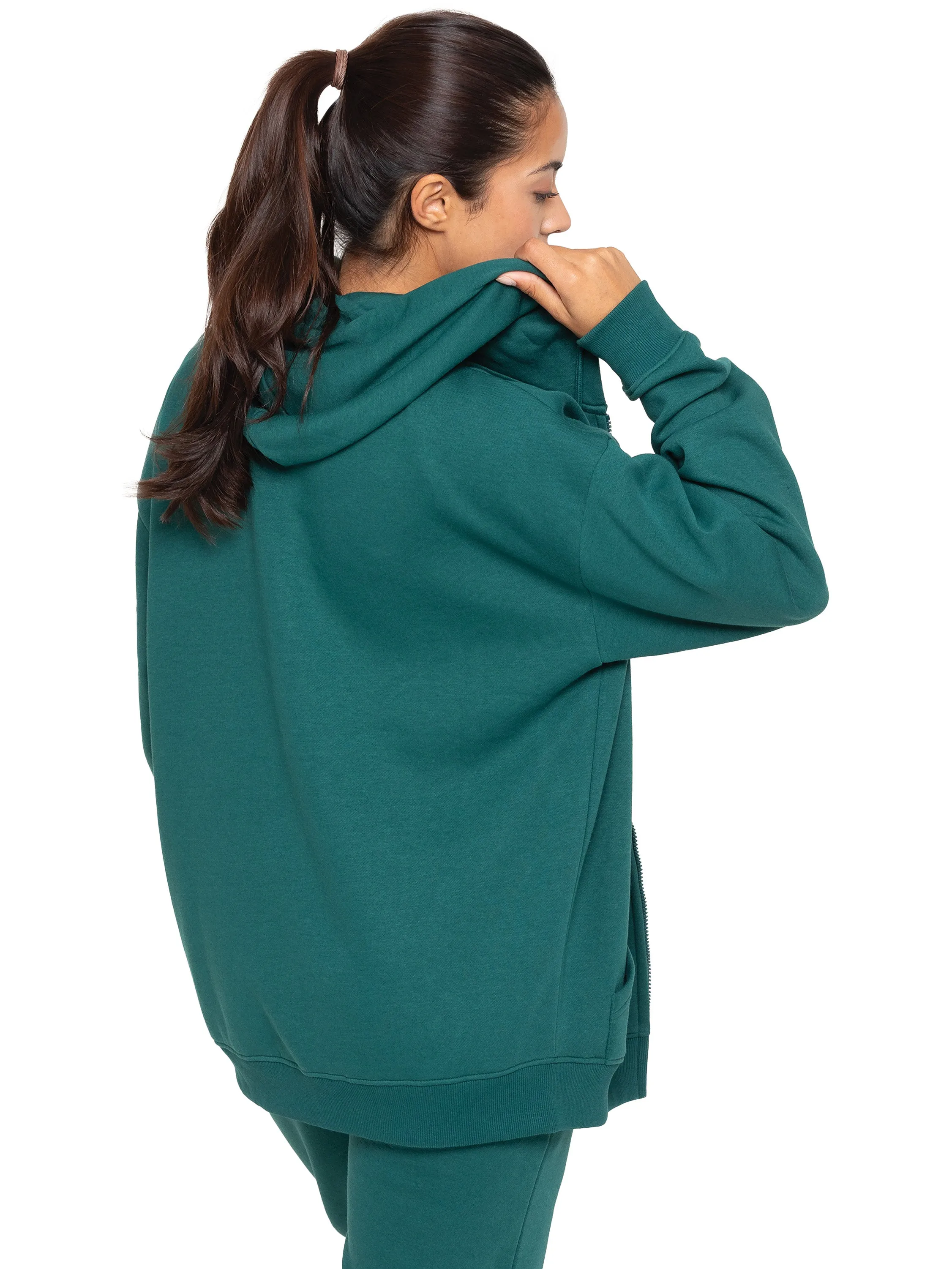 Enzo | Womens Oversized Zipped Hoodie