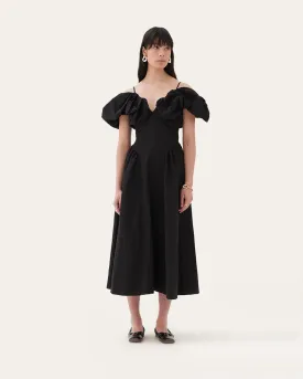 Erin Dress Taffeta Black