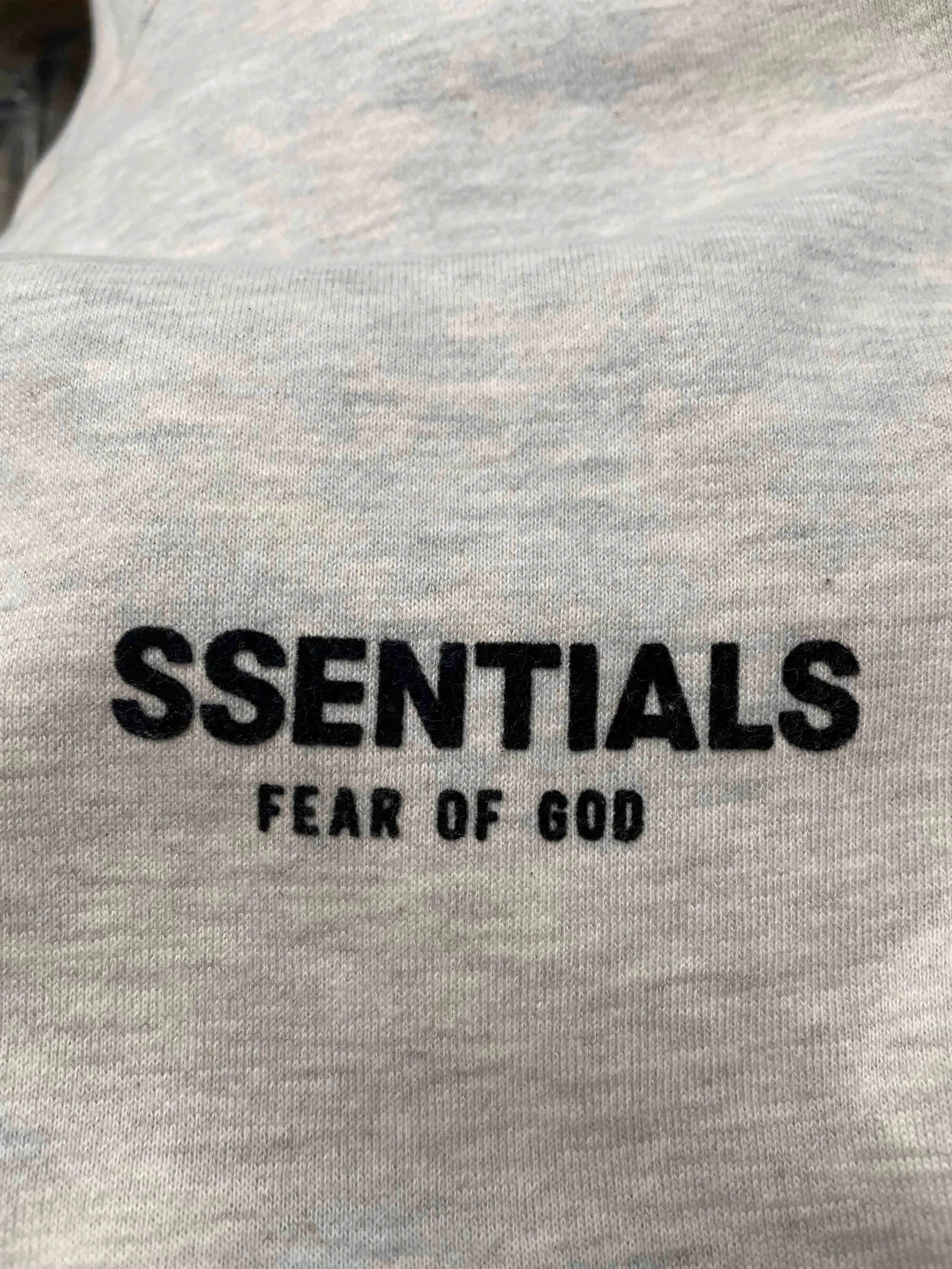 Fear of God Essentials Hoodie Light Oatmeal [SS22] [FACTORY FLAW]