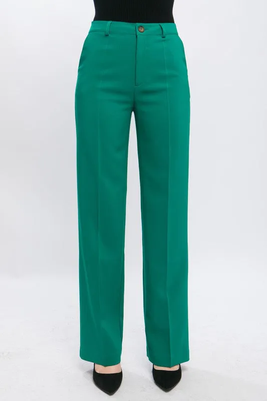 Formal Straight Leg Blazer Pants