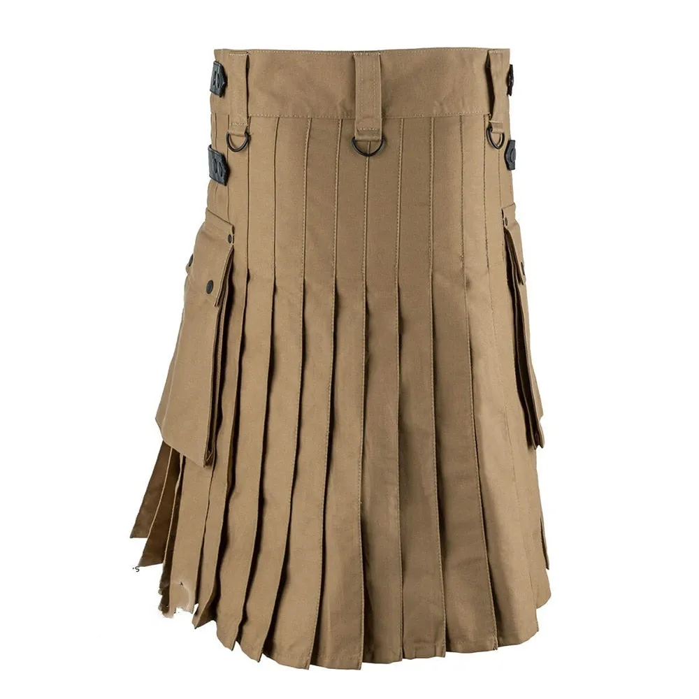 Funki Buys | Skirts | Men's Gothic Punk Pleated Cargo Utility Kilts