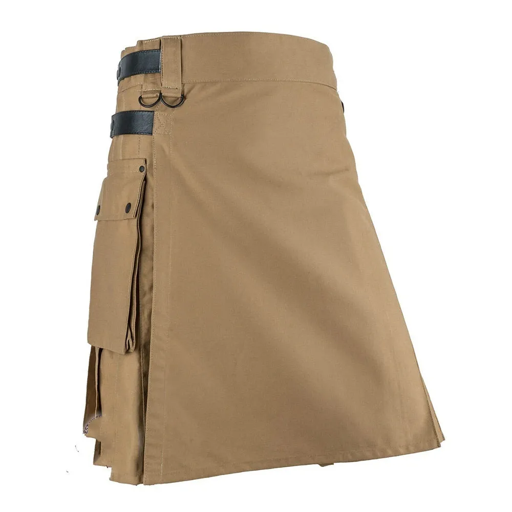 Funki Buys | Skirts | Men's Gothic Punk Pleated Cargo Utility Kilts