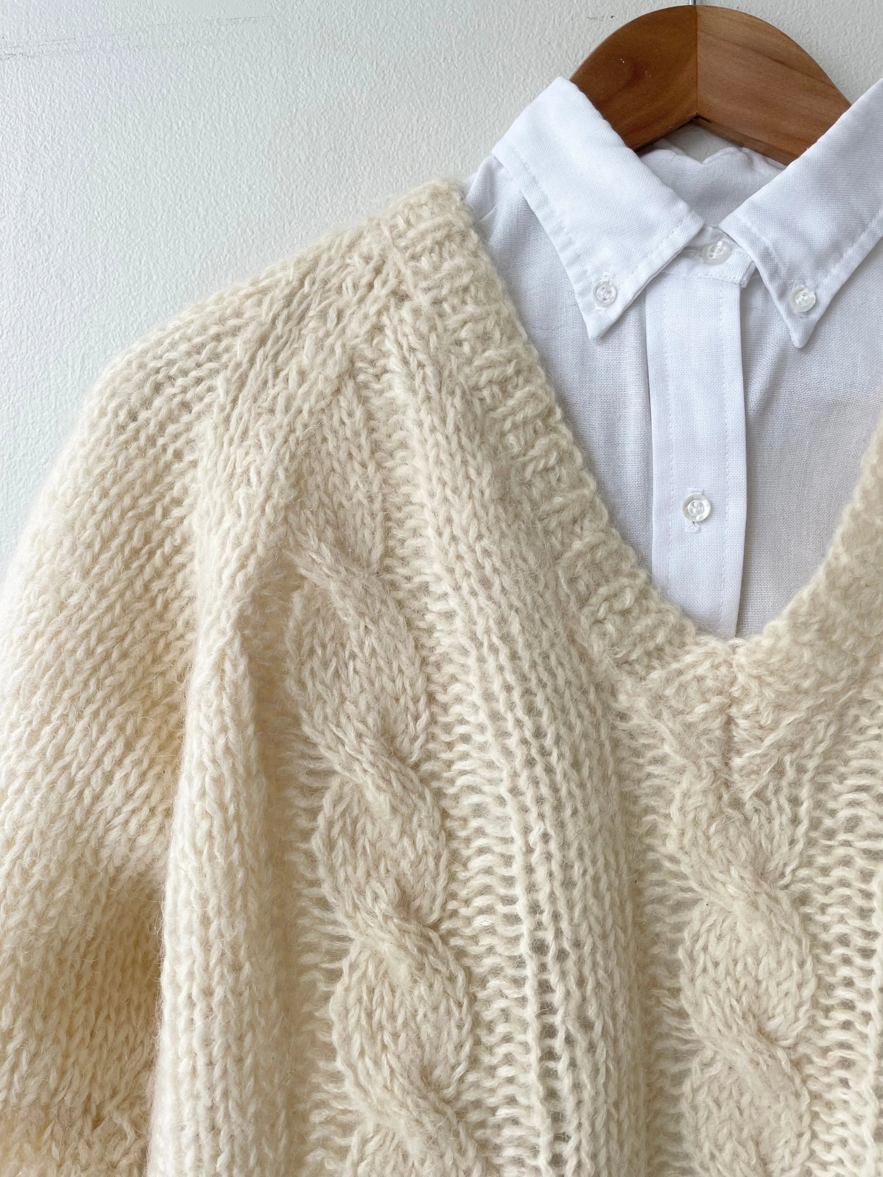 Handknit Italian Mohair Sweater