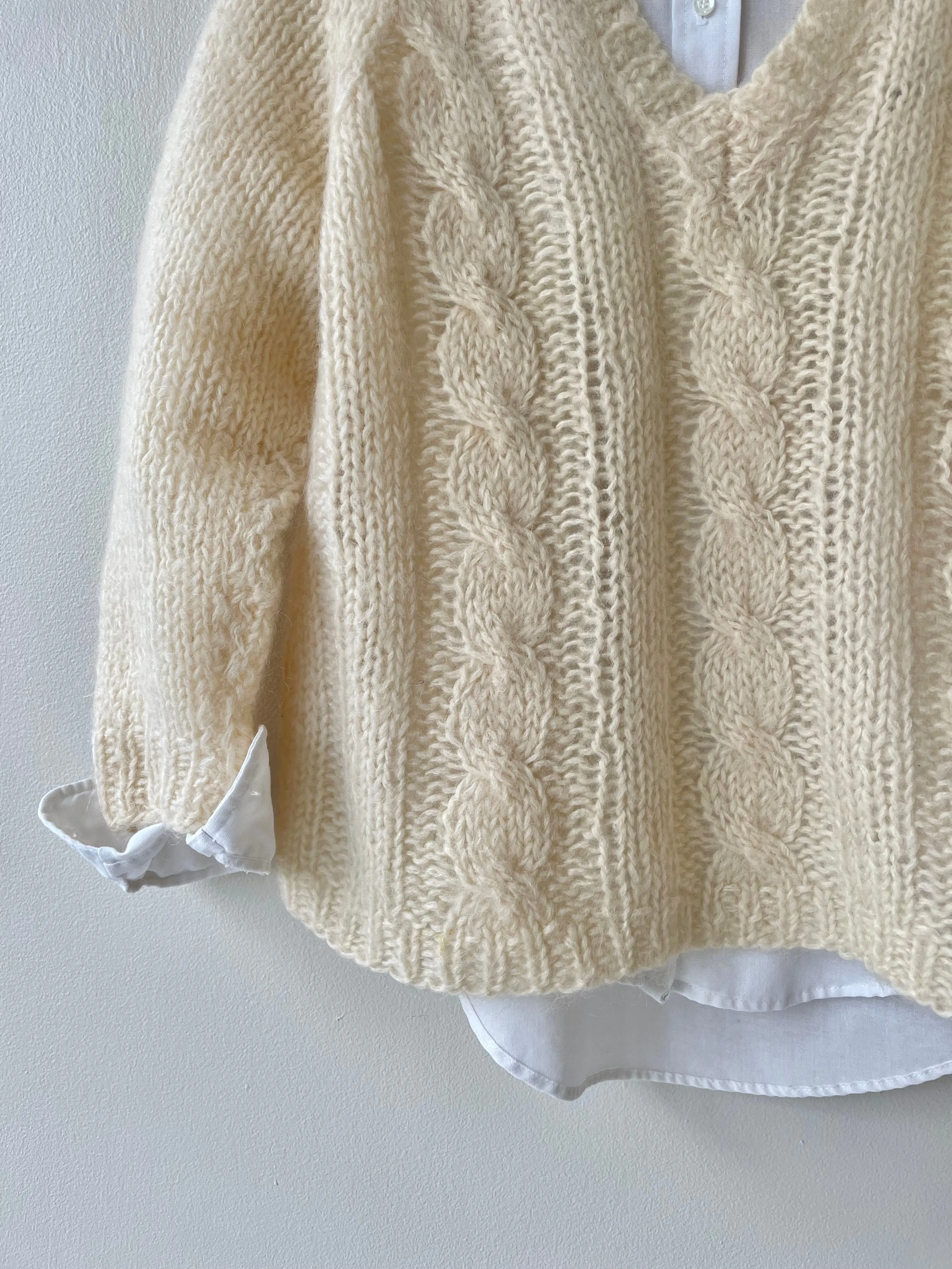 Handknit Italian Mohair Sweater