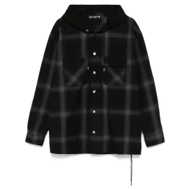 Hooded Plaid Shirt