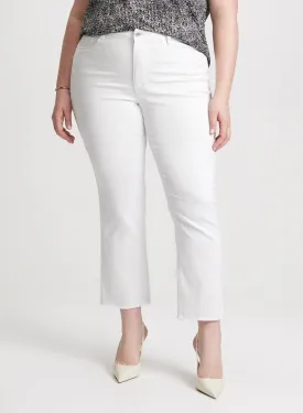 Joseph Ribkoff - Frayed Hem Straight Leg Jeans