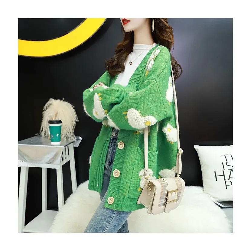 Kawaii Knitwear Sheep Cardigan Sweater - Baaa-dorable and Cozy! 🐑👚