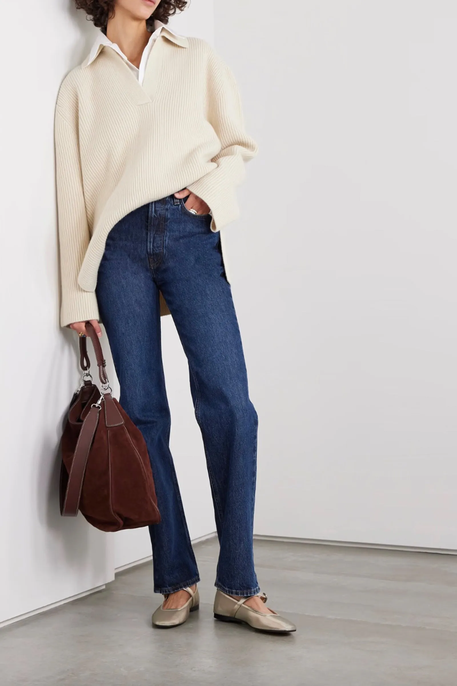   NET SUSTAIN High-rise Straight-leg Jeans