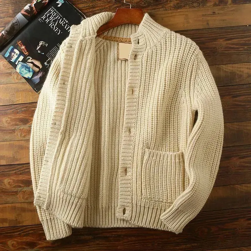 New Casual Winter Woolen Knitwear Cardigan Sweater For Men