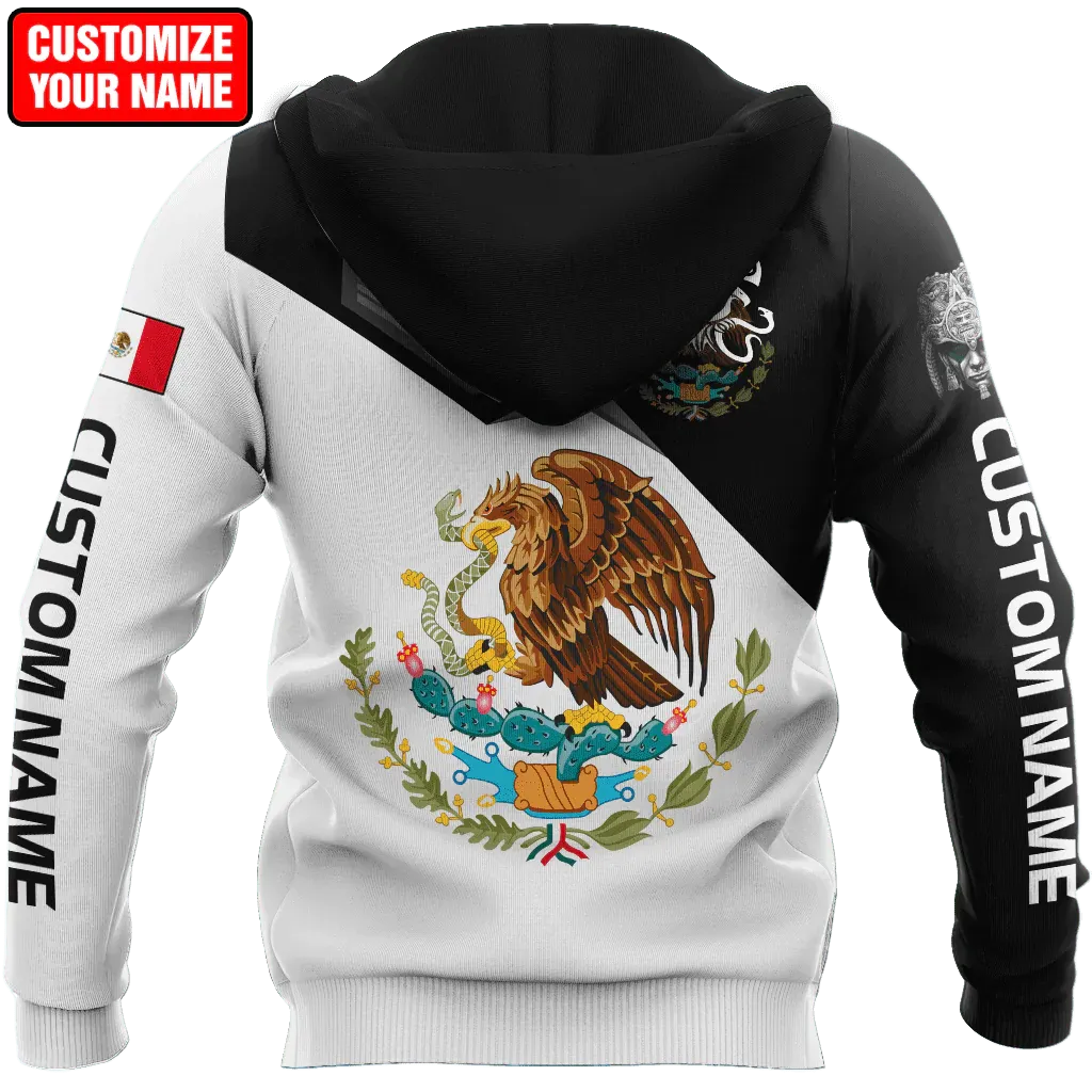 Personalized 3D All Over Print Mexico Hoodie Camo Pattern, Mexican Hoodies, Mexico Gift