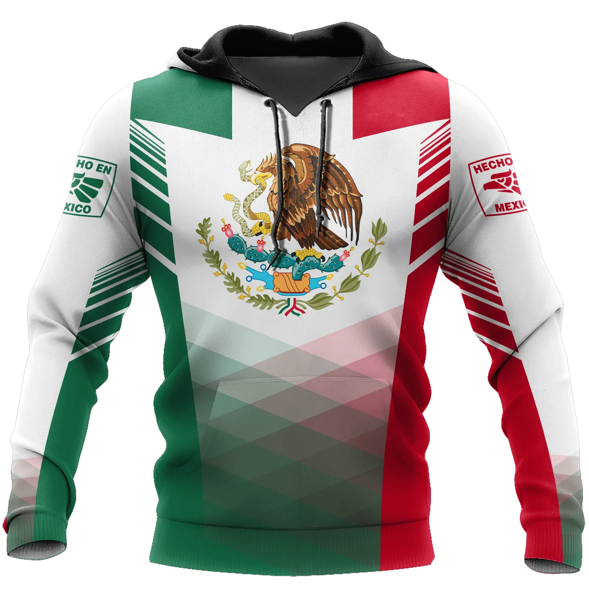 Personalized Name Hecho En Mexico 3D All Over Printed Hoodie, Mexico Hoodie