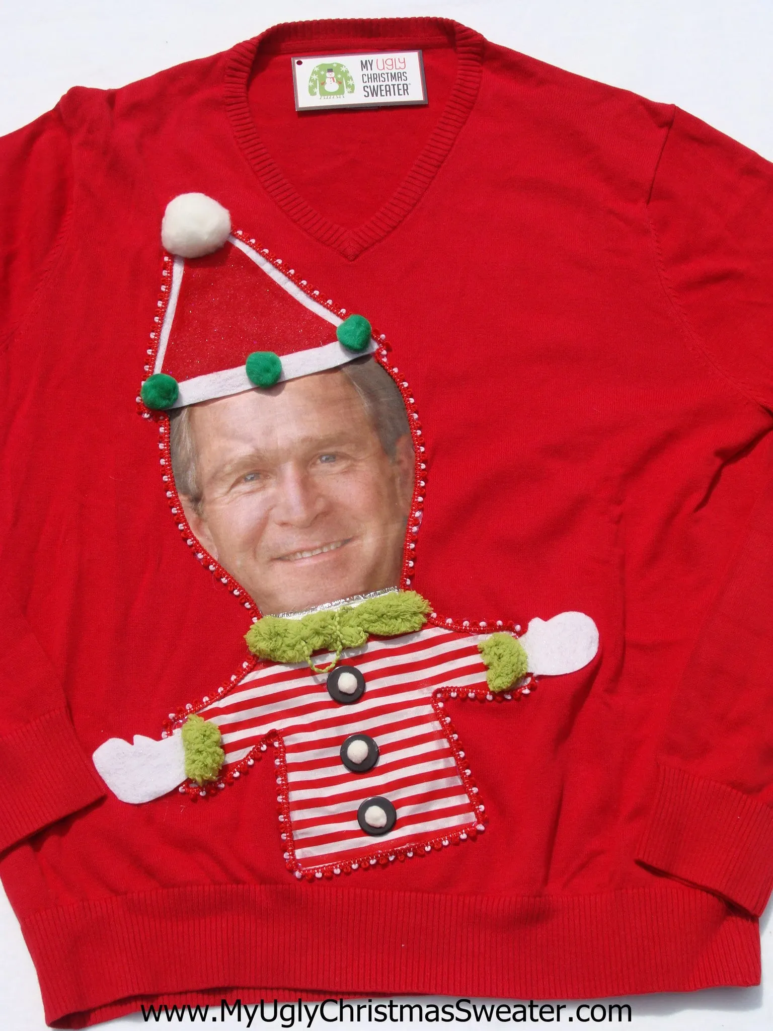President George Bush Christmas Sweater
