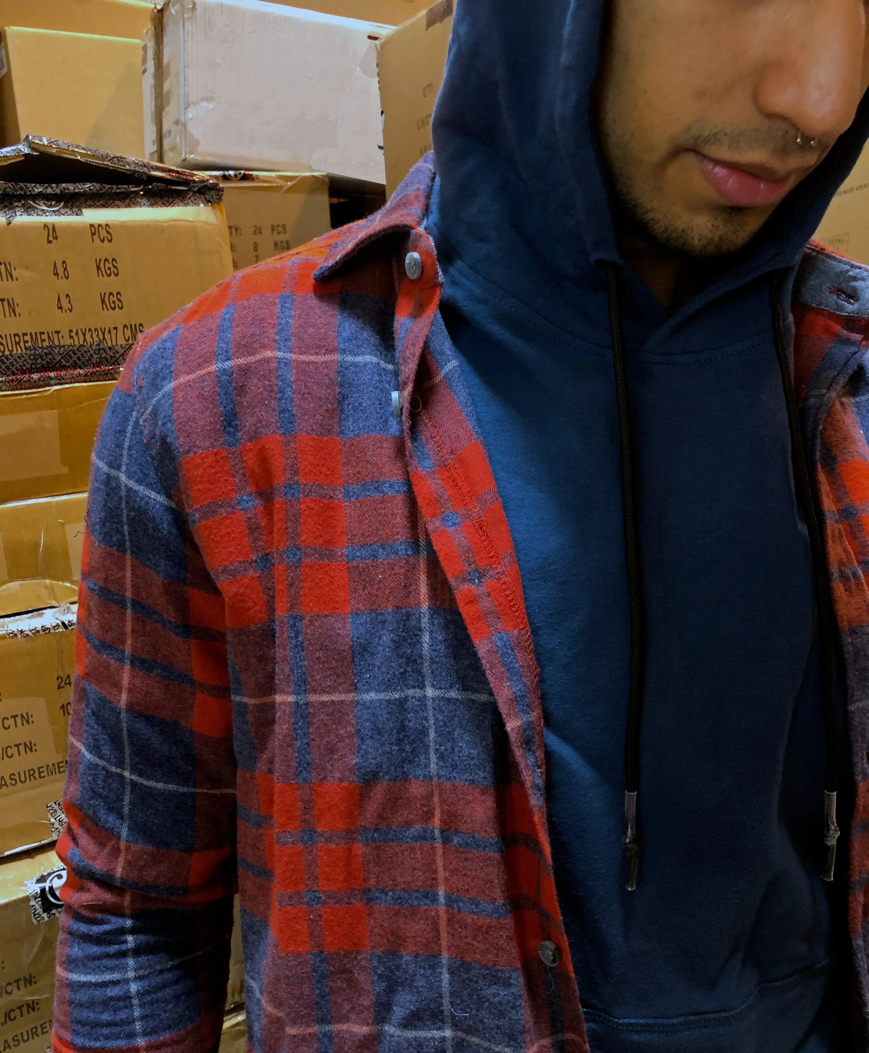 REDDICK FLANNEL PLAID SHIRT- YOUNG MENS