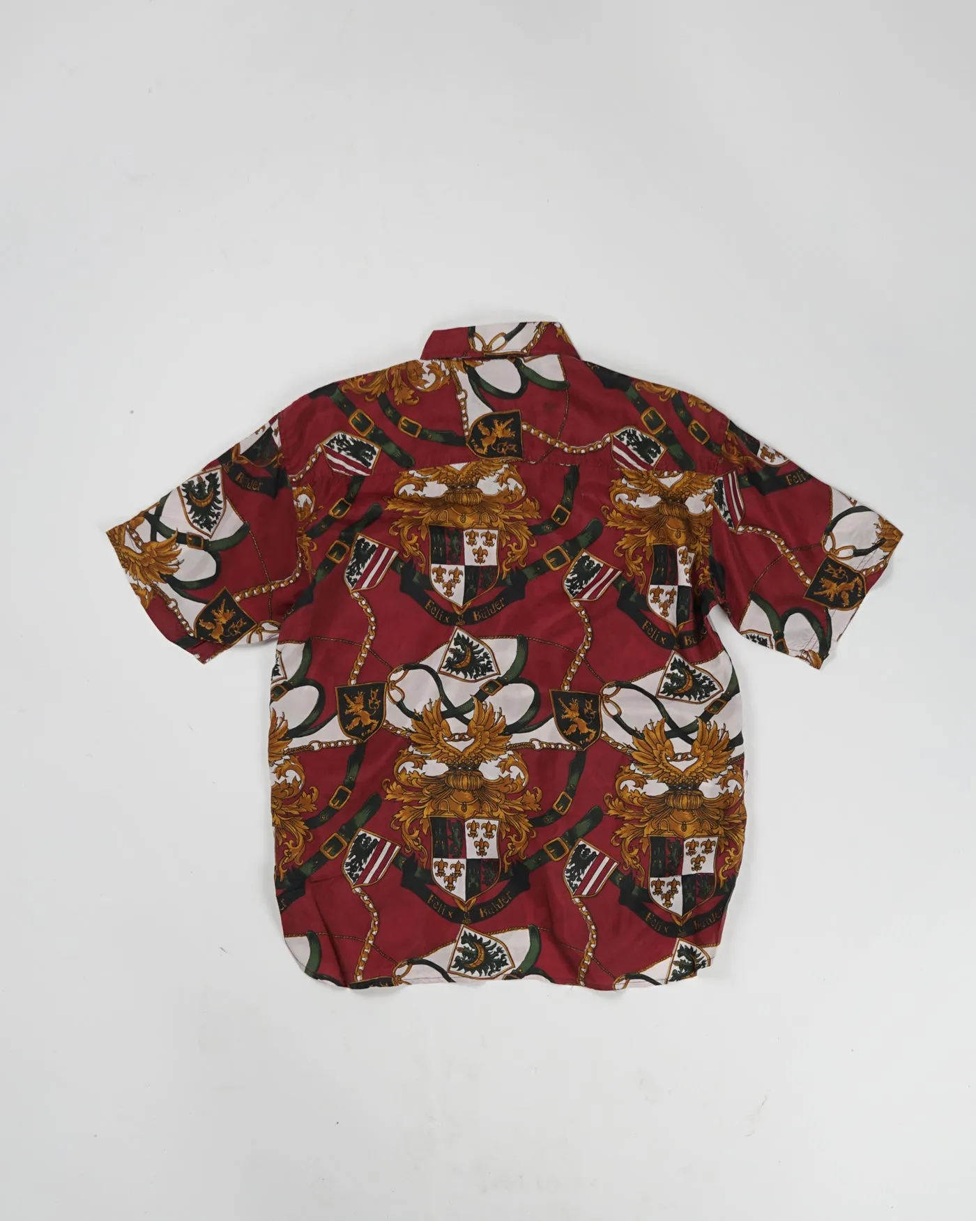 Silk shirts Short Sleeve Patterned / A