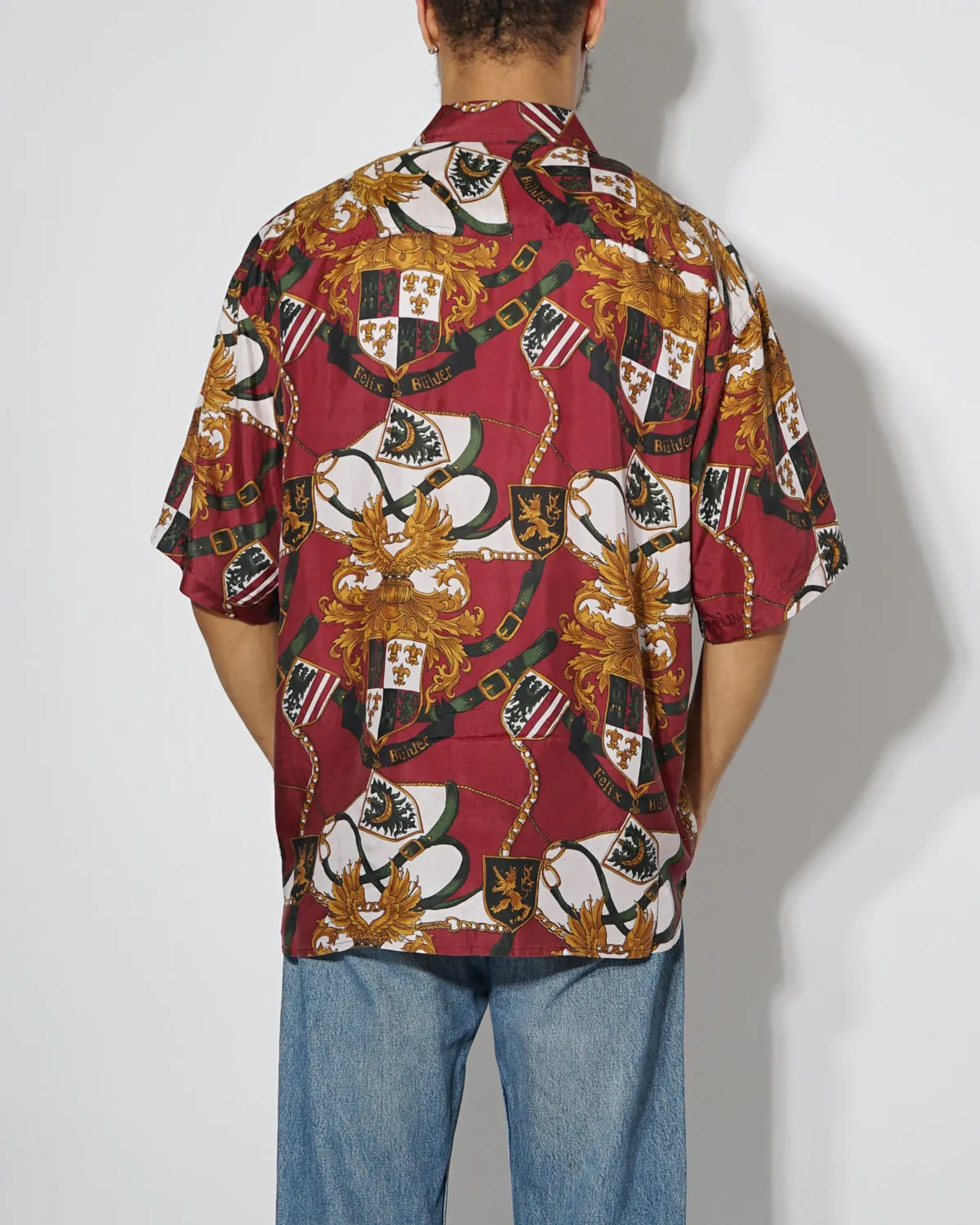 Silk shirts Short Sleeve Patterned / A