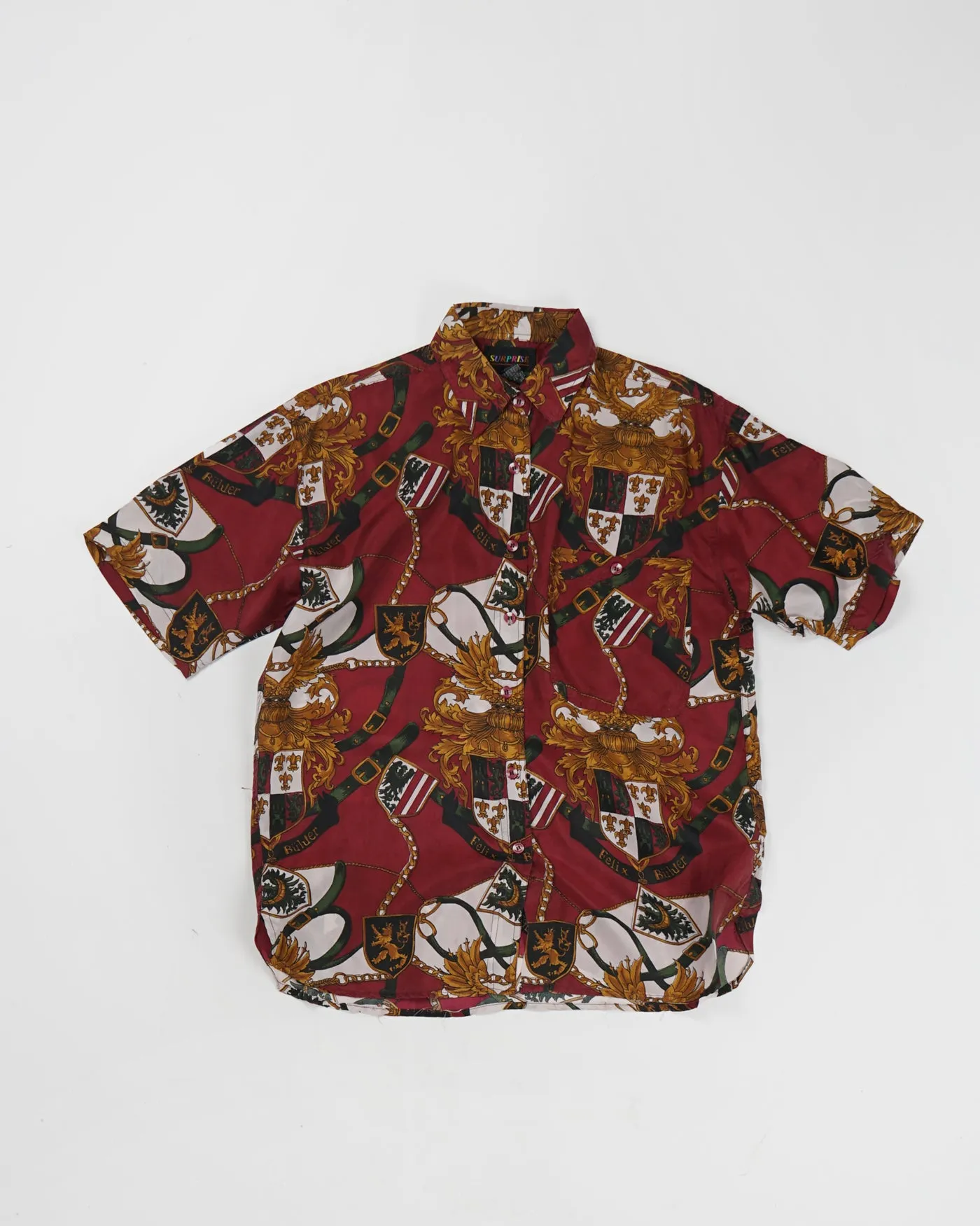 Silk shirts Short Sleeve Patterned / A