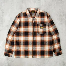 Stan Ray Zip Shirt - Brown Plaid