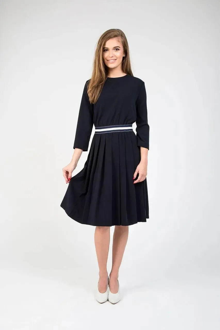 Static Pleat Bottom Dress