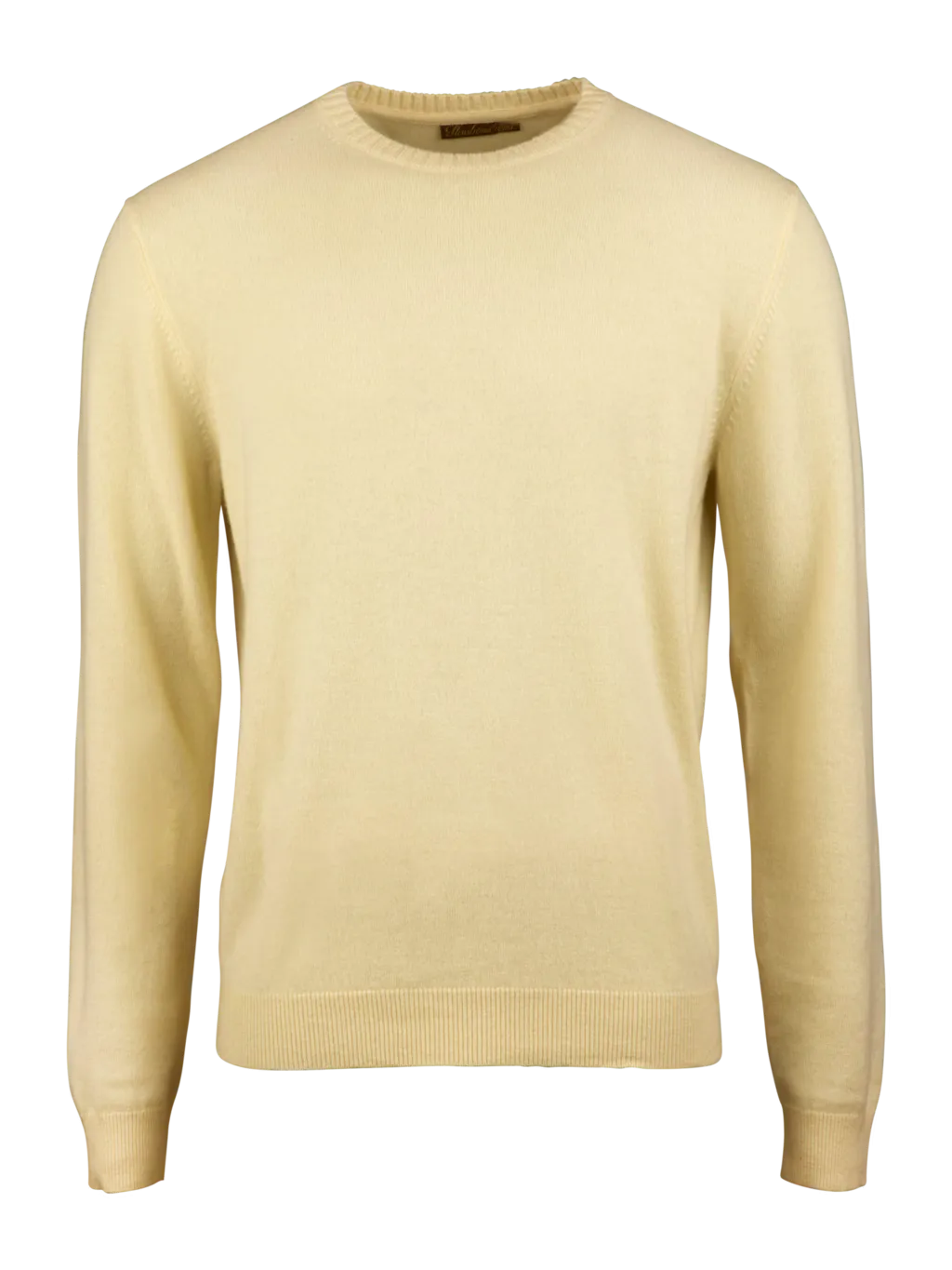 Stenströms Light yellow Cashmere Crew Neck