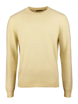 Stenströms Light yellow Cashmere Crew Neck