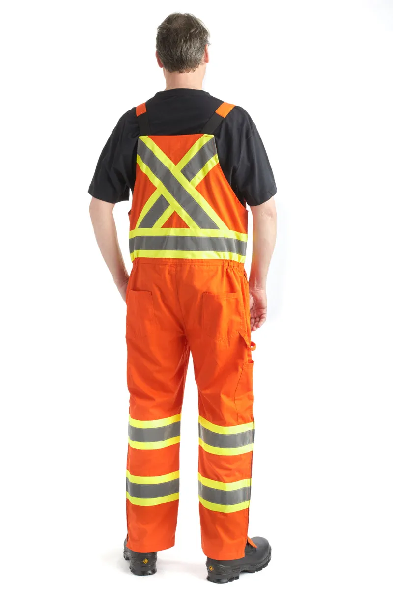 Terra High Visibility Unlined Overall Bibs - 116582OR