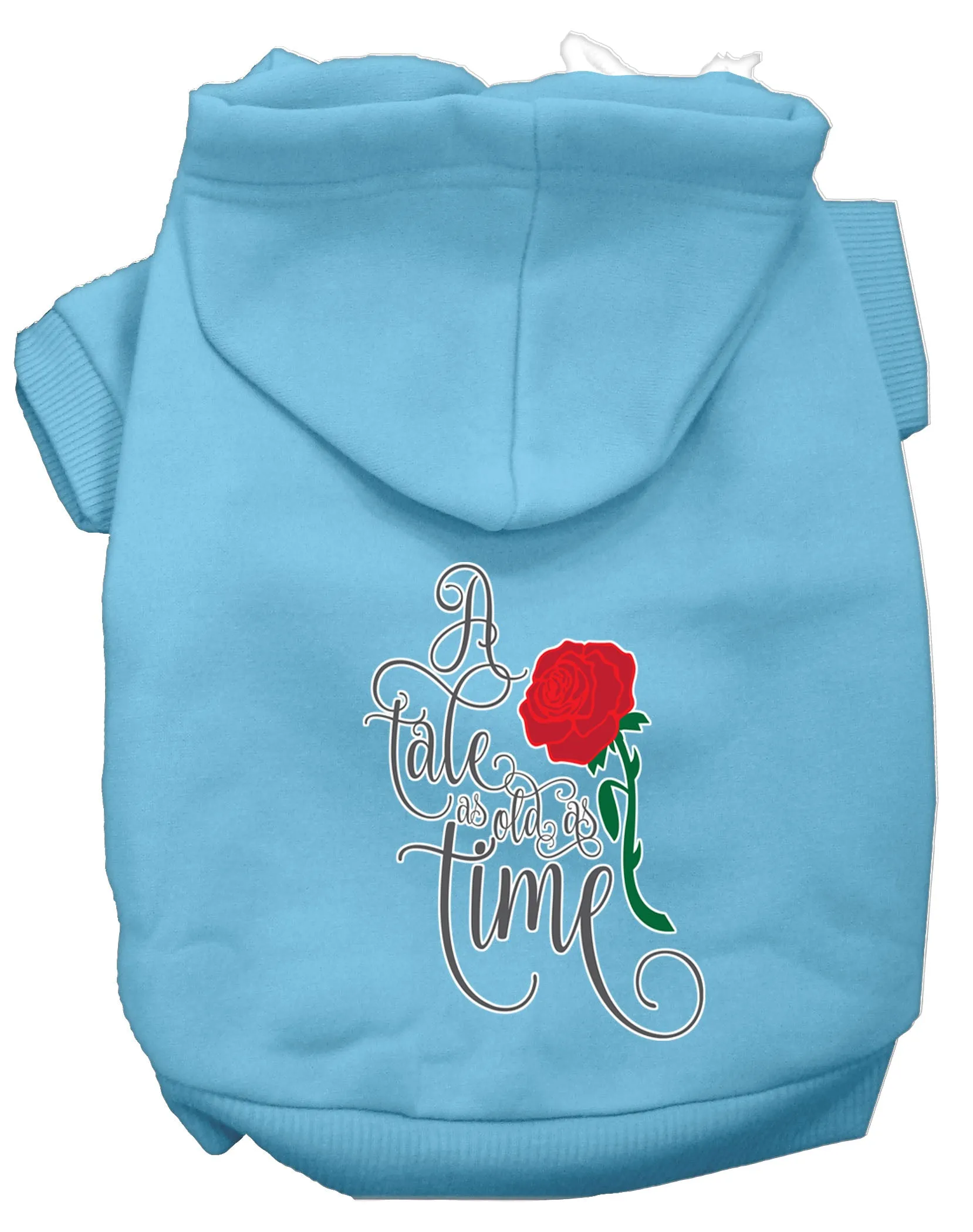 Timeless Tale Screen Print Dog Hoodie Baby Blue Xs